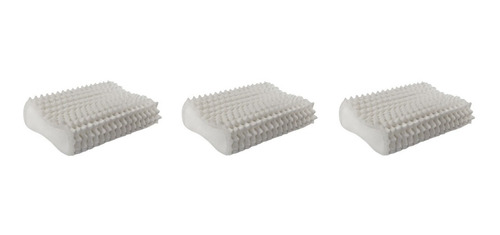 Set X 3 Almohada Cervical Antiestrés Memory Viscoelastica