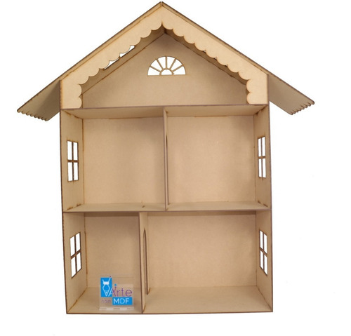 Imagen 3 de 8 de Casa De Muñecas Jenny Enorme De 90 Cm De Madera Mdf