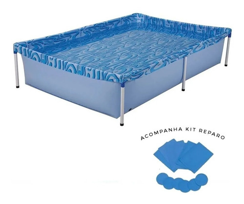 Piscina Com Armação Retangular 1000 Litros 001002 Mor