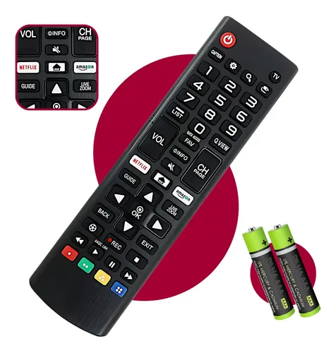 Controle Remoto Para LG Universal Tv Smart Led Preto