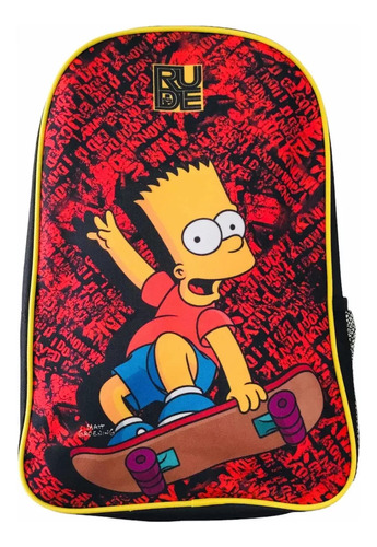 Mochila Bar Simpson Escolar Infantil Rhein