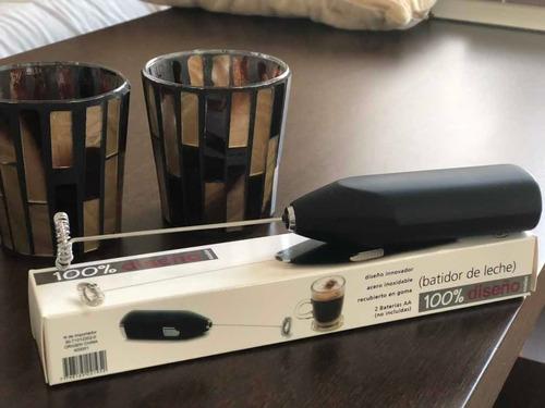 Batidor Leche Para Café Cappucino Espuma A Pila Mango Soft