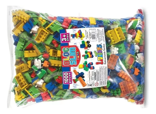 Blocos de Montar Infantil 1000 Peças Brinquedo Didático