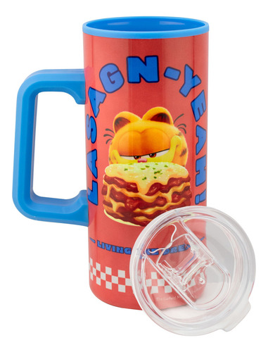 Termo Doble Pared Con Asa 500 Ml Color Garfield La Película