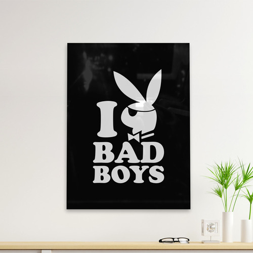 Cuadro Deco I Love Bad Boys (d0266 Boleto.store)