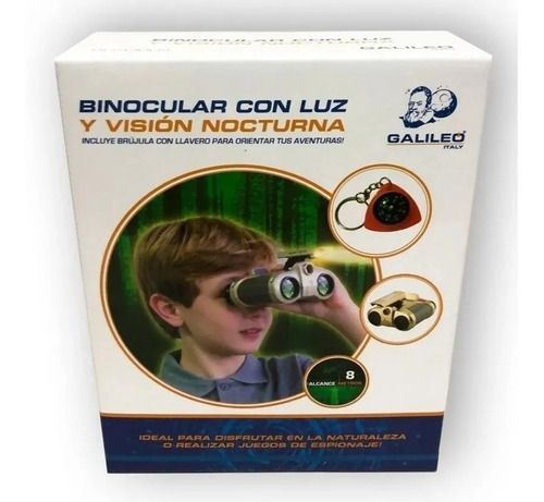 Binocular Con Luz Vision Nocturna Galileo B0430ln Educando