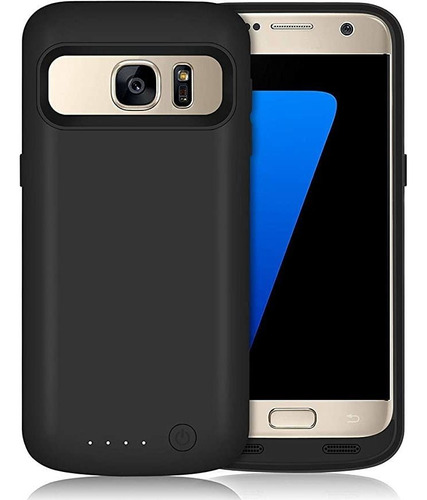 Funda Con Bateria Para Samsung Galaxy S7 5000mah Negra