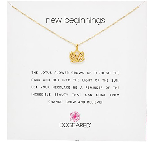 Collar Colgante Lotus  Nuevos Comienzos  De Dogeared
