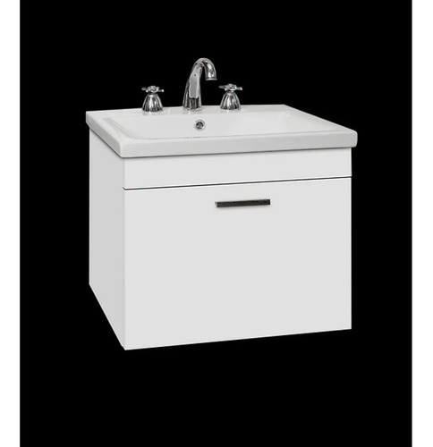 Imagen 3 de 5 de Vanitory Lyon Colgar Bacha Loza 54 Cm