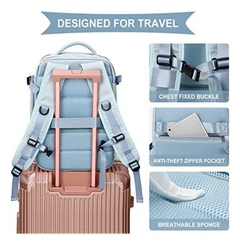 Mochila De Viaje Grande Para Mujer Mochila Impermeable Porta