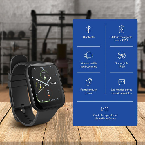 Smartwatch Steren Smart 200 Negro Bluetooth Pantalla Táctil
