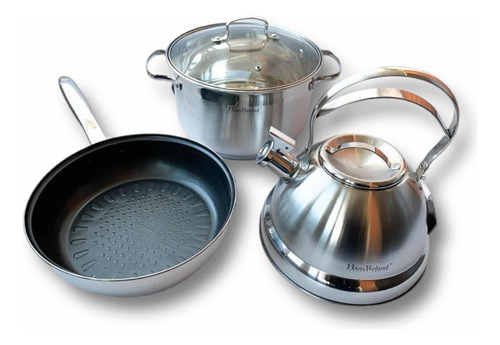 Set De Cocina Utensilios 5 Piezas Acero Haus Roland A-102c