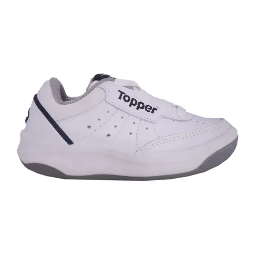 Zapatillas Topper X Forcer Kids Colegial 100 Cuero Natural
