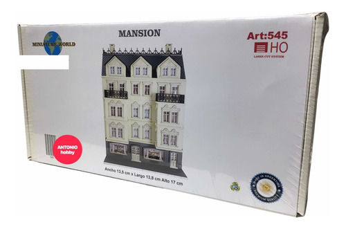 Mansión Para Armar Ho 1/87 Maqueta Miniature World La Plata