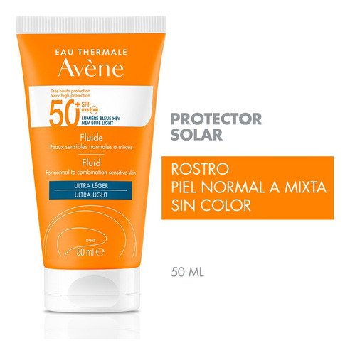 Avene Protector Solar Fluido Triasorb Spf 50+ 50ml