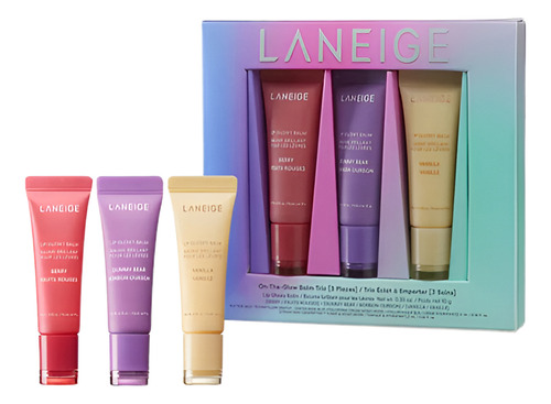 Trio De Bálsamos Labiales | On-the-glow | Laneige | 10g C/u