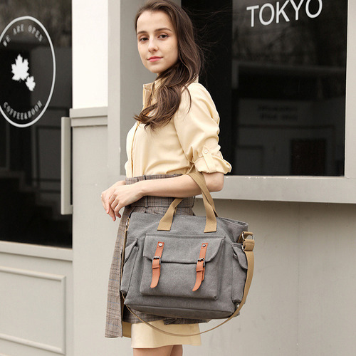 Messenger Portátil Retro Para Mujer De Gran Capacidad