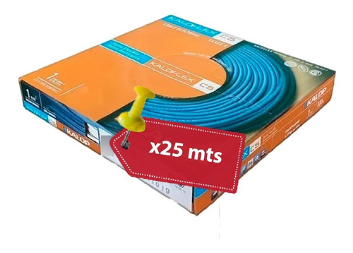 Cable Unipolar 1 Mm Kalop X25m Normalizado Categoría Clase 5