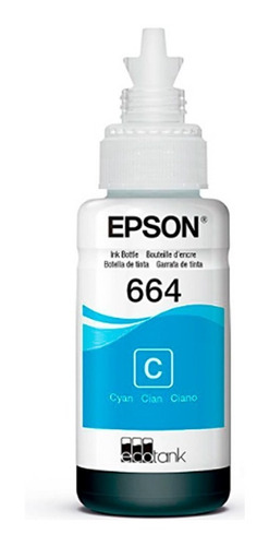 Botella De Tinta Epson Cian T664220 Original