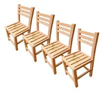 Comprar Silla Comedor Madera Artesana 4 Pz  Mobiliario Restaurante