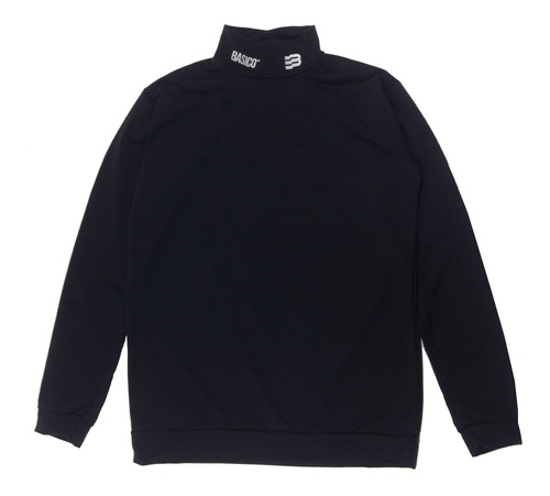 Basico Long Sleeve Cuello Alto Negro