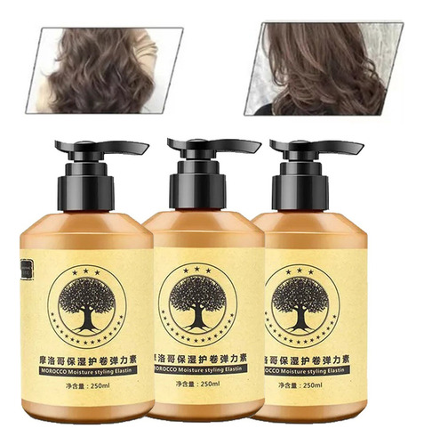 Xinnuo 3 Unidades Curl Styling MarroquĂ Curl Acondicionador