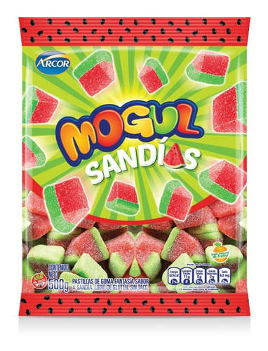 Imagen 2 de 2 de Mogul Gomitas Sandias 500 Gr