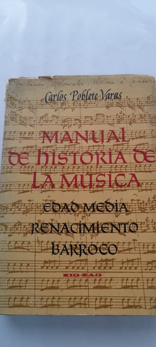 Manual De Historia De La Música Edad Media Renacimiento