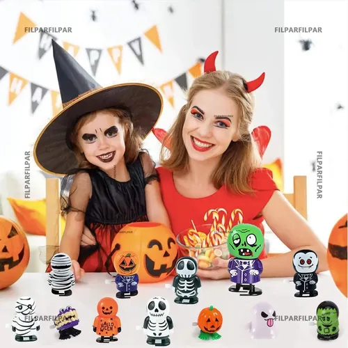 Pack De 12 Juguetes De Halloween Para Niños – Figuras Surtidas De Esqueletos, Calabazas Y Personajes De Miedo, Mini Juguetes Para Bolsas De Regalo Y Decoración Festiva