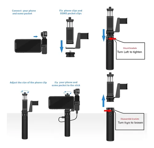Smatree Handheld Holder, Compatible With Dji Osmo Pocket 2