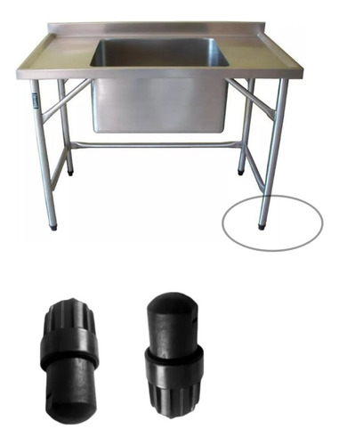 Sapata Niveladora Para Tubo 38mm 1 1/2'' Kit Com 400unidades