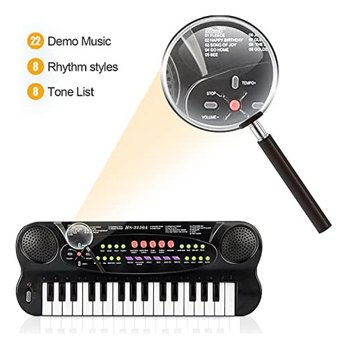 Aperfectlife Piano De Teclado Para Niños, 32 Teclas Multifun