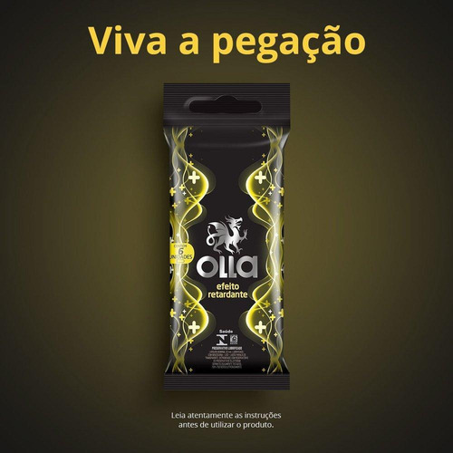 Imagem 4 de 4 de Preservativo Lubrificado Olla Prolong Com 6 Uni