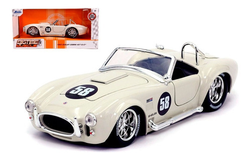 Shelby Cobra 427 Sc 1965 Blanco Muscle Escala 1:24 Jada