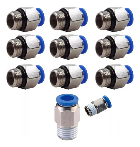 comprar 10 Conexão Pneumática Engate Rápido Reta Macho 1\u002F4 Bsp X 8mm