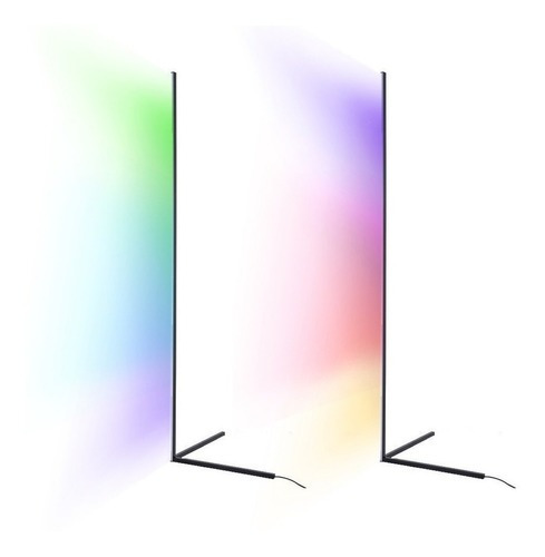 Lampara Lineal Ambiental Led Multicolor Rgb + Control Color de la estructura Negro Color de la pantalla Blanco