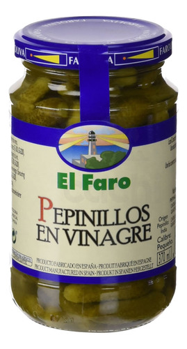 Pepinillos Españoles En Vinagre El Faro 370grs