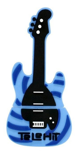 Memoria Usb 32 Gb Guitarra Azul