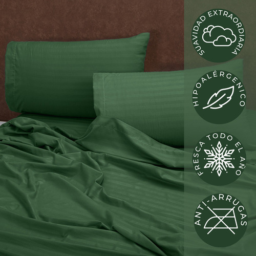 Y Alta Calidad Verde Patrón Paño Diseño Sábanas