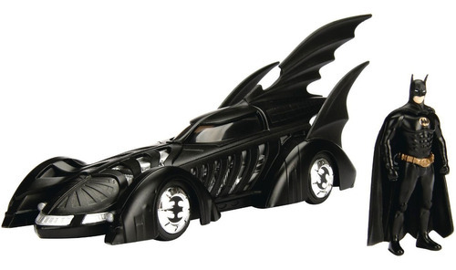 Miniatura Batmovel Batman Forever 1:24 Metals Die Cast Jada Cor Preto