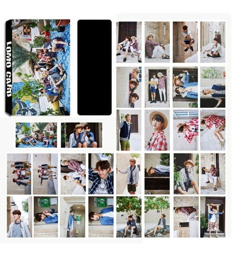 Caja 30 Tarjetas Bts Summer Kpop Coreano 30 Lomo Card Grupal
