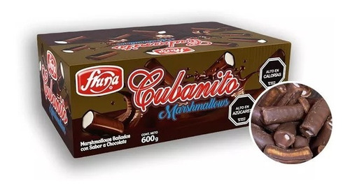 Caja Marshmalow Cubanitos Fruna 600grs