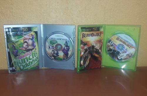 2 Juegos Oddworld: Munch's Oddysee Y Blood Wake Xbox Clásica (Usado)