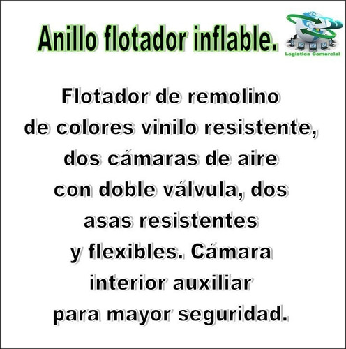 Anillo Flotador Inflable Adulto Con Asas 58202 Intex 119cm