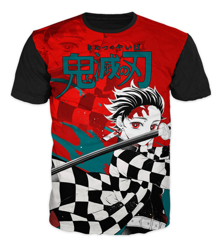 Camiseta Anime Demon Slayer Kimetsu No Yaiba Adultos Y Niños