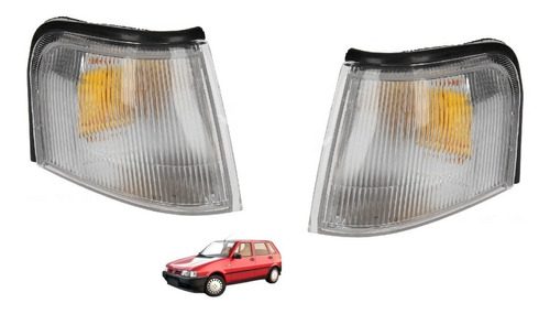 Juego Faro Giro Delantero Fiat Uno 70s Italiano 