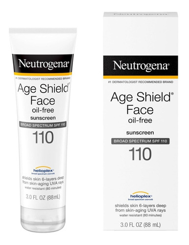 Neutrogena, Age Shield Face, Fps 110 Sem Oleo 3.0 Oz  88ml