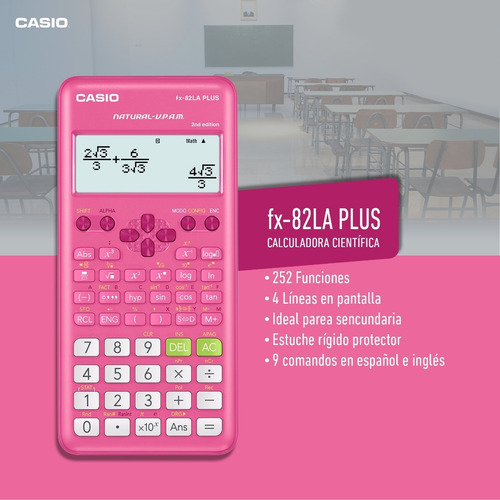 Imagen 5 de 6 de Calculadora Cientifica Casio Fx-82 La Plus Pk 2, 252 Funcion