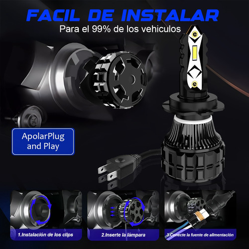 Kit Focos Led H7 H11 9005 9006 Csp Alta O Baja 110w 22000lm