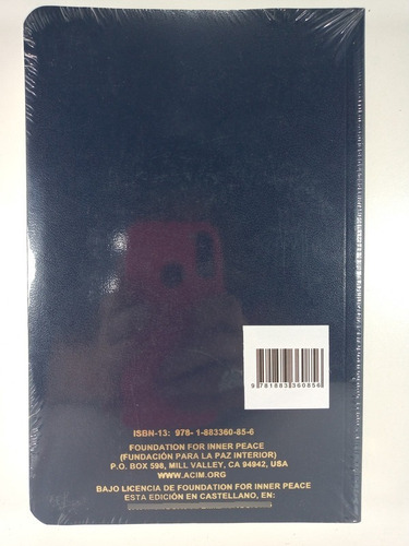 Imagen 3 de 3 de Un Curso De Milagros - Libro Completo Original Termosellado